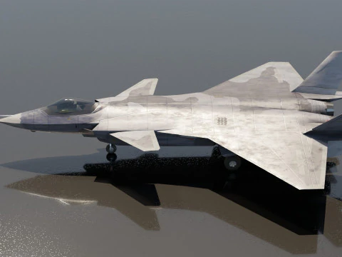 Chengdu j-20 mighty dragon lowpoly jet fighter 3D Model