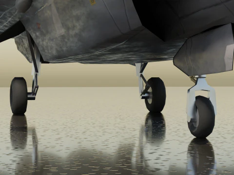 Chengdu j-20 mighty dragon lowpoly jet fighter 3D Model