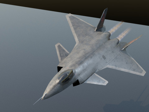 Chengdu j-20 mighty dragon lowpoly jet fighter Model 3D