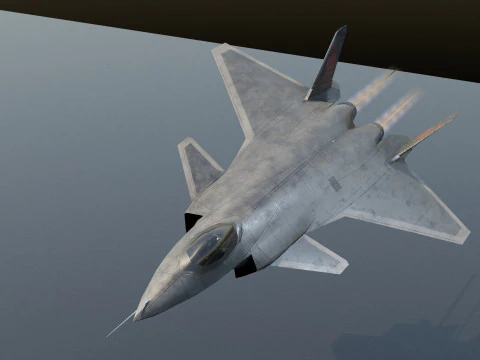 Chengdu j-20 mighty dragon lowpoly jet fighter 3D Model