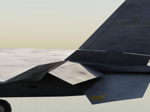 Chengdu j-20 mighty dragon lowpoly jet fighter Model 3D