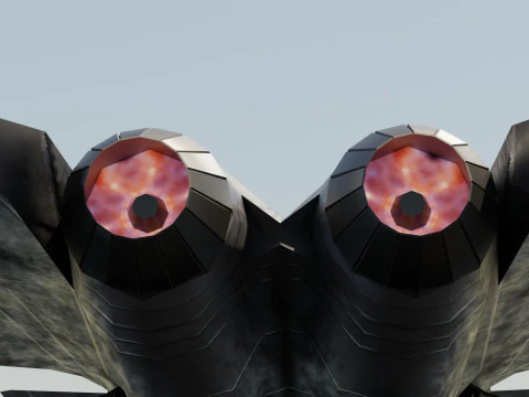 Chengdu j-20 mighty dragon lowpoly jet fighter 3D Model