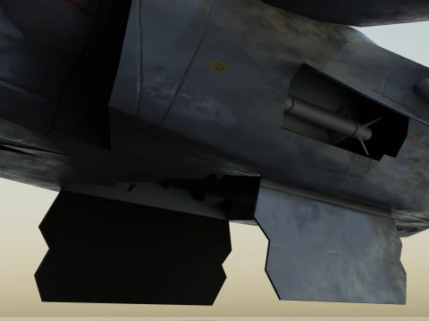 Chengdu j-20 mighty dragon lowpoly jet fighter 3D Model