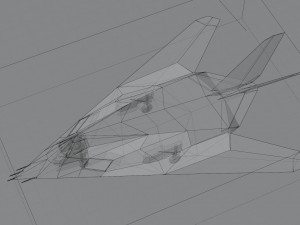 Lockheed F-117 Nighthawk lowpoly stealth bomber 3D-Modell