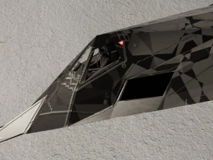 Lockheed F-117 Nighthawk lowpoly stealth bomber 3D Model