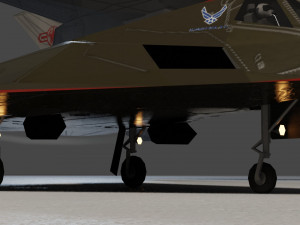 Lockheed F-117 Nighthawk lowpoly stealth bomber 3D-Modell
