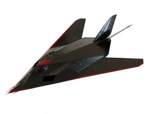 Lockheed F-117 Nighthawk lowpoly stealth bomber 3D Model