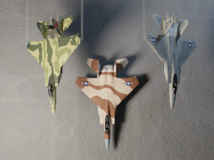 Mcdonell douglass f-15 eagle lowpoly jet fighter Modèle 3D