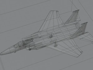Mcdonell douglass f-15 eagle lowpoly jet fighter 3D Model
