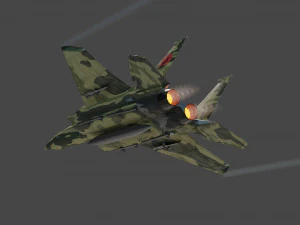 Mcdonell douglass f-15 eagle lowpoly jet fighter 3D Model