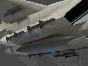 Mcdonell douglass f-15 eagle lowpoly jet fighter 3D Model