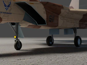 Mcdonell douglass f-15 eagle lowpoly jet fighter 3D Model