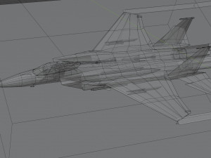 Mcdonell douglass f-15 eagle lowpoly jet fighter Modèle 3D