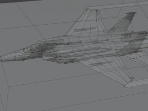 Mcdonell douglass f-15 eagle lowpoly jet fighter 3D Model