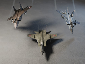 MIG-31 Foxhound lowpoly jet fighter Modelo 3D