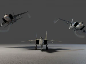 MIG-31 Foxhound lowpoly jet fighter 3D Model