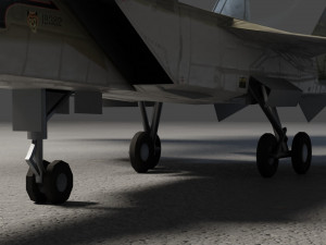 MIG-31 Foxhound lowpoly jet fighter Modelo 3D