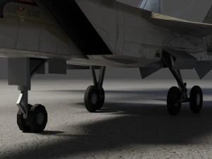 MIG-31 Foxhound lowpoly jet fighter 3D Model