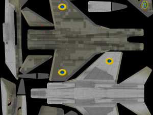 MIG-31 Foxhound lowpoly jet fighter Modelo 3D