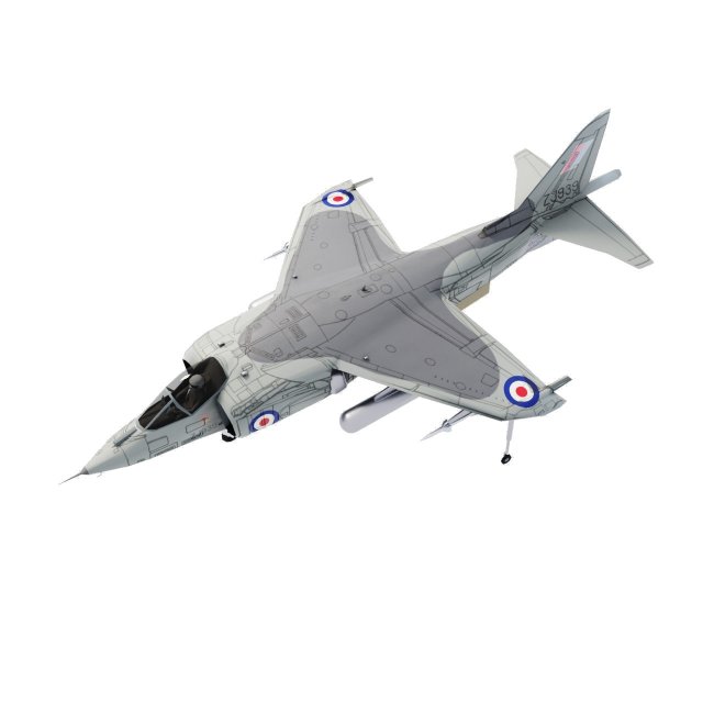 Hawker harrier lowpoly jet fighter Modelo 3D .c4d .max .obj .3ds .fbx .stl .blend 