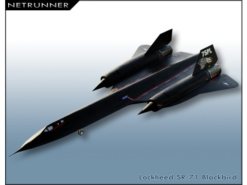 Lockheed SR-71 Blackbird 3D Модель