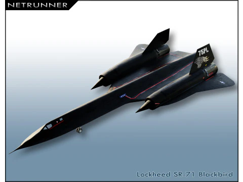 लॉकहीड एसआर-71 ब्लैकबर्ड 3D मॉडल