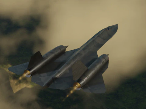 Lockheed SR-71 Merlo Modello 3D