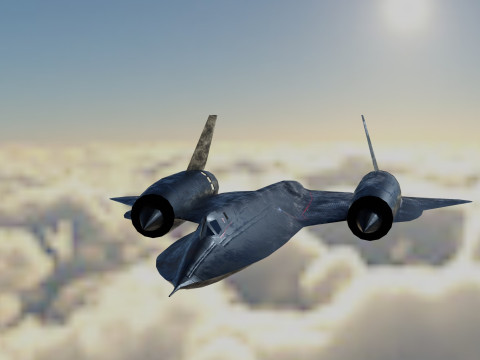 Lockheed SR-71 Blackbird 3D Модель