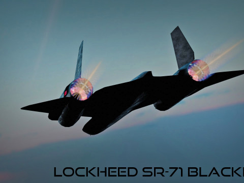 Lockheed SR-71 Blackbird 3D Модель