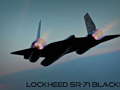Lockheed SR-71 Merlo Modello 3D