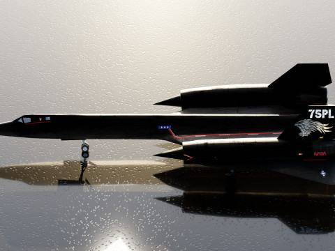 Lockheed SR-71 Blackbird 3D Модель