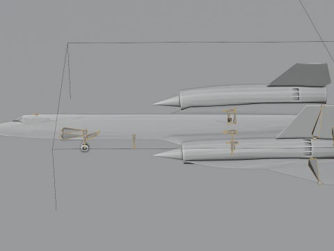 Lockheed SR-71 Merlo Modello 3D