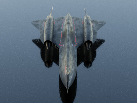 Lockheed SR-71 Blackbird 3D Модель