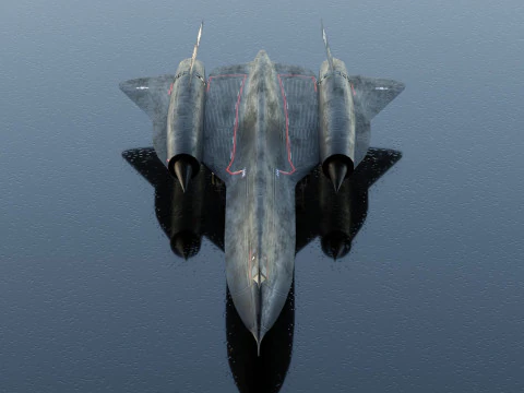 Lockheed SR-71 Merlo Modello 3D