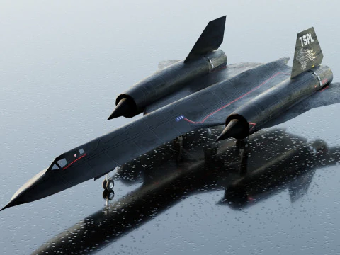 Lockheed SR-71 Merlo Modello 3D