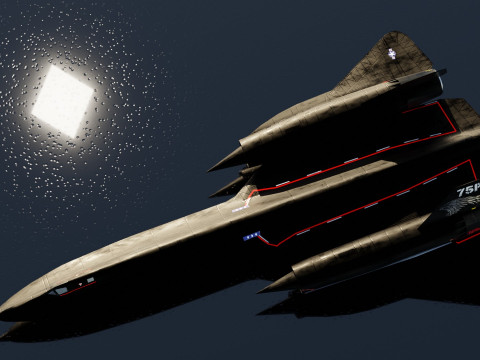 Lockheed SR-71 Blackbird 3D Модель