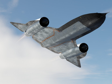 Lockheed SR-71 Blackbird 3D Модель