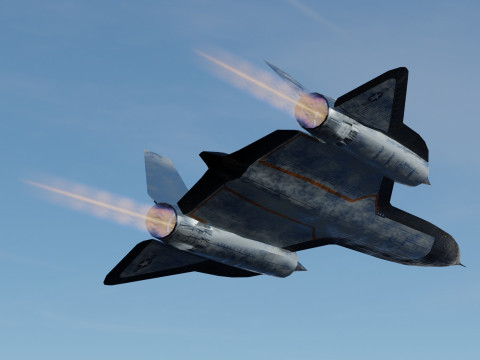 Lockheed SR-71 Blackbird 3D Модель
