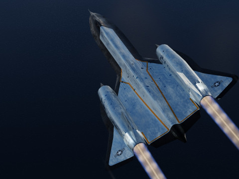 Lockheed SR-71 Blackbird 3D Модель