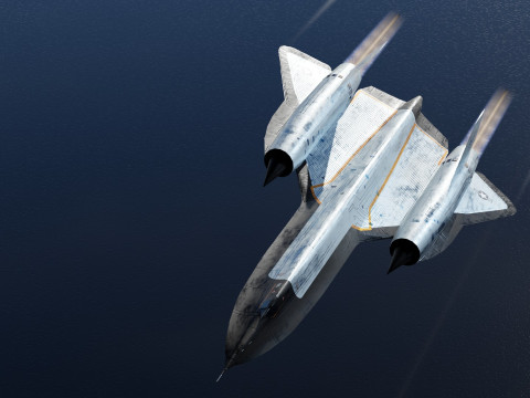 Lockheed SR-71 Blackbird 3D Модель