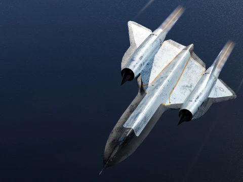 Lockheed SR-71 Merlo Modello 3D