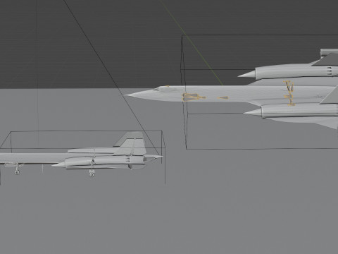 Lockheed SR-71 Blackbird 3D Модель