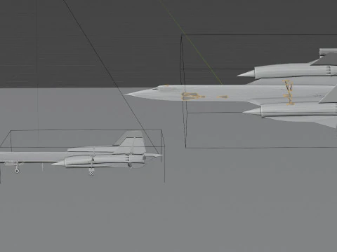 Lockheed SR-71 Merlo Modello 3D