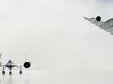 Lockheed SR-71 Blackbird 3D Модель