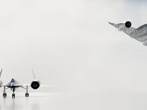 Lockheed SR-71 Merlo Modello 3D