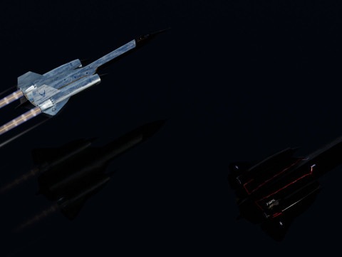 Lockheed SR-71 Blackbird 3D Модель