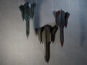 Lockheed sr-71 blackbird lowpoly military jet Modelo 3D