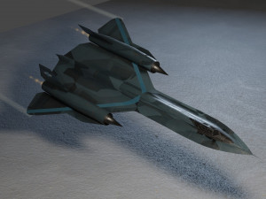 Lockheed sr-71 blackbird lowpoly military jet Modelo 3D