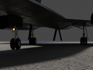 Lockheed sr-71 blackbird lowpoly military jet Modelo 3D