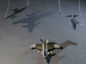 A90 sanda lowpoly concept jet fighter 3D 模型